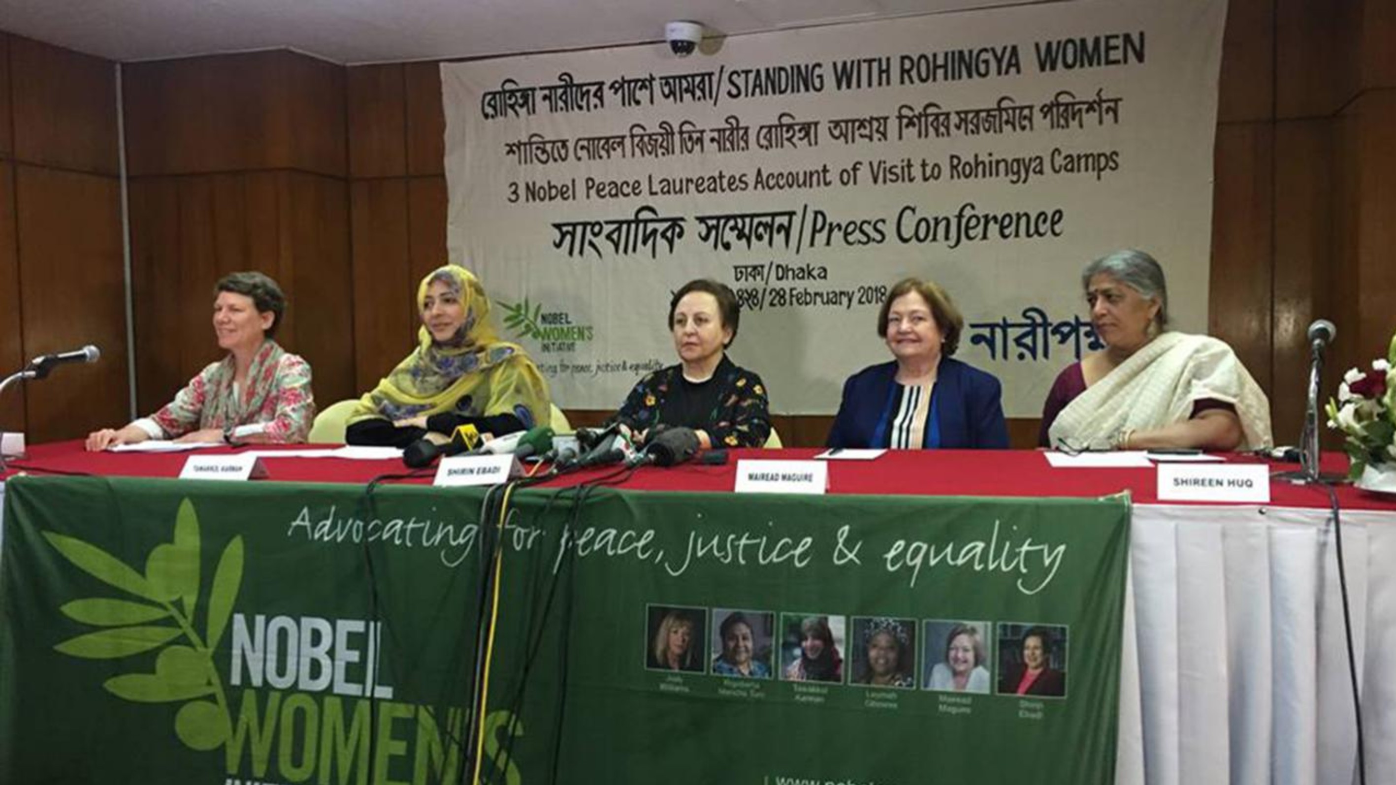 Female Nobel peace laureates call for an end to Rohingya ‘genocide’